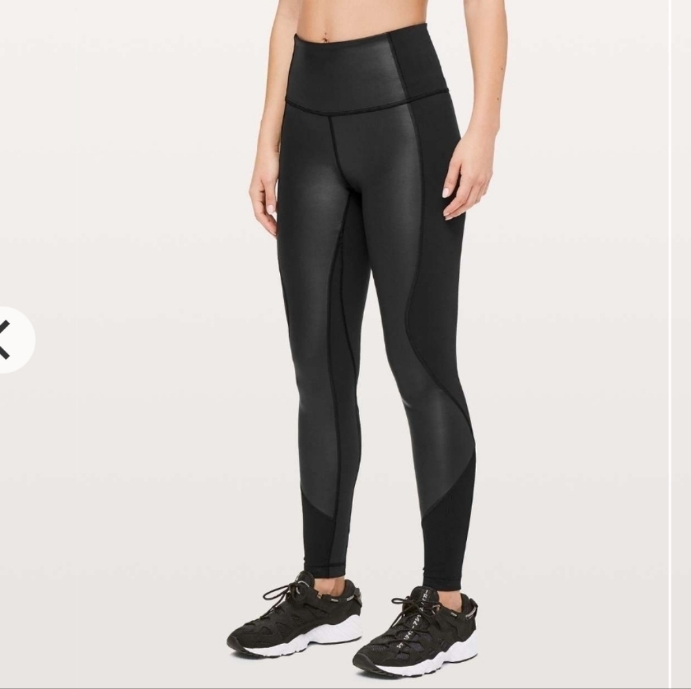 Lululemon Wunder Under High-Rise Tight *Shine 28" - Size 6
